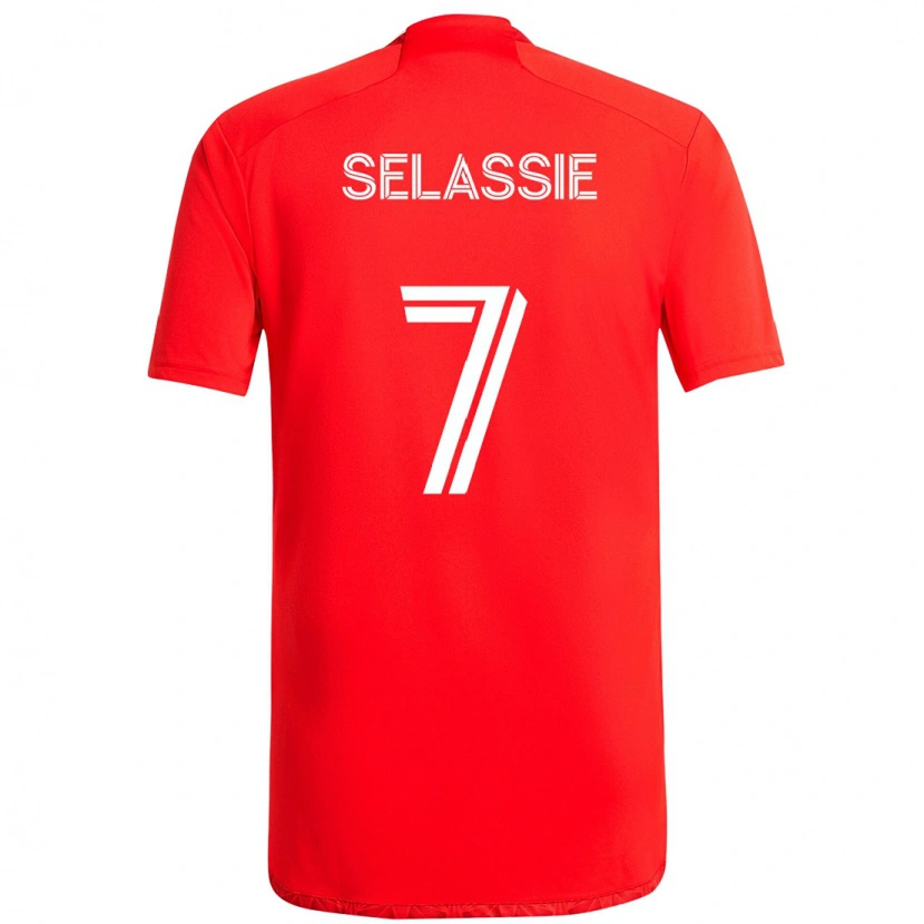 Danxen Kinderen Maren Haile-Selassie #7 Rood Wit Thuisshirt Thuistenue 2025/26 T-Shirt