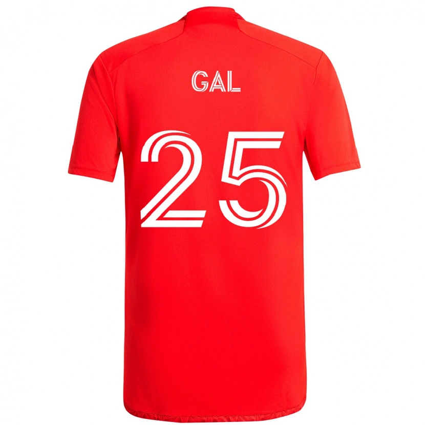Danxen Kinderen Jeff Gal #25 Rood Wit Thuisshirt Thuistenue 2025/26 T-Shirt