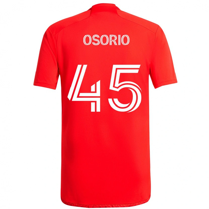 Danxen Kinderen Harold Osorio #45 Rood Wit Thuisshirt Thuistenue 2025/26 T-Shirt