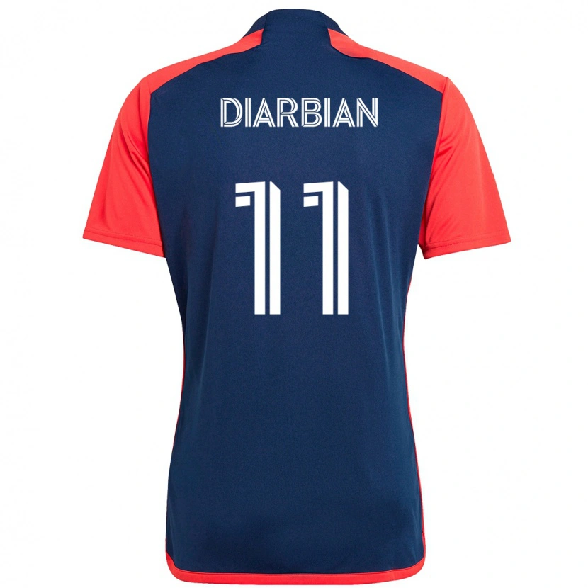 Danxen Kinderen Gevork Diarbian #11 Blauw Rood Thuisshirt Thuistenue 2025/26 T-Shirt