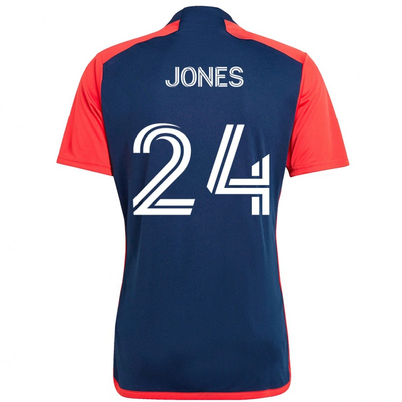 Danxen Kinderen Dejuan Jones #24 Blauw Rood Thuisshirt Thuistenue 2025/26 T-Shirt