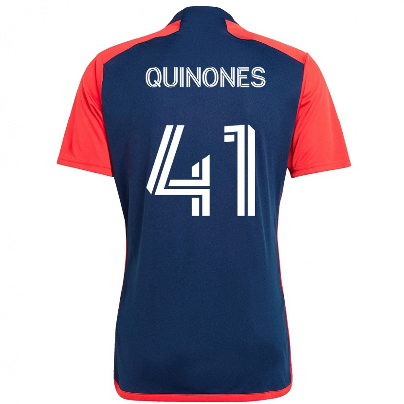 Danxen Kinderen Colby Quiñónes #41 Blauw Rood Thuisshirt Thuistenue 2025/26 T-Shirt