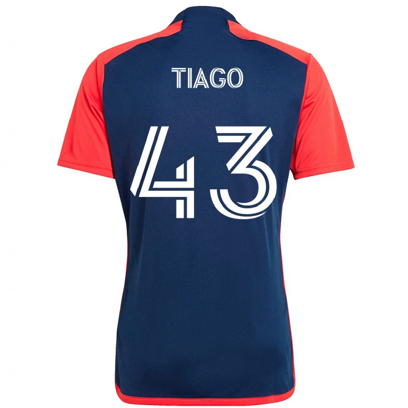 Danxen Kinderen Santiago Suárez #43 Blauw Rood Thuisshirt Thuistenue 2025/26 T-Shirt