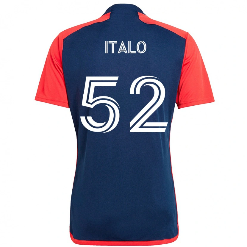 Danxen Kinderen Ítalo #52 Blauw Rood Thuisshirt Thuistenue 2025/26 T-Shirt