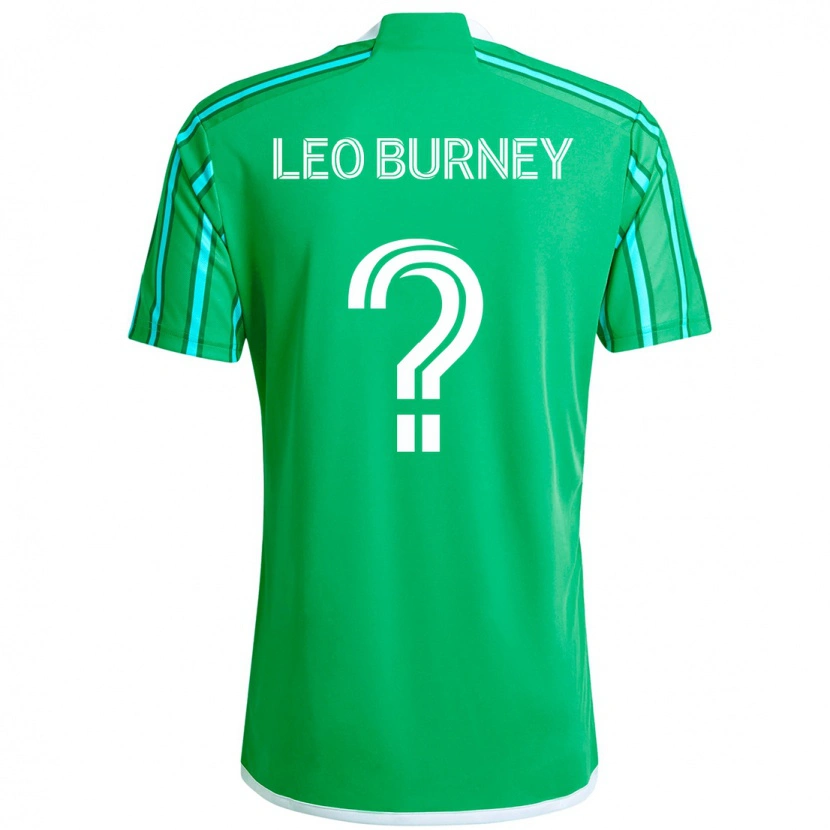 Danxen Kinderen Leo Burney #0 Groen Wit Thuisshirt Thuistenue 2025/26 T-Shirt