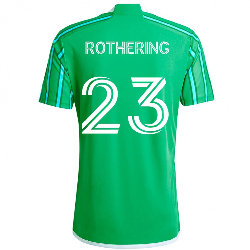Danxen Kinderen Holly Rothering #23 Groen Wit Thuisshirt Thuistenue 2025/26 T-Shirt