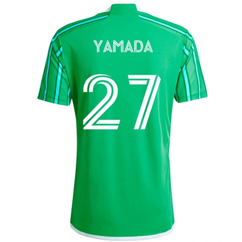 Danxen Kinderen Hikari Yamada #27 Groen Wit Thuisshirt Thuistenue 2025/26 T-Shirt