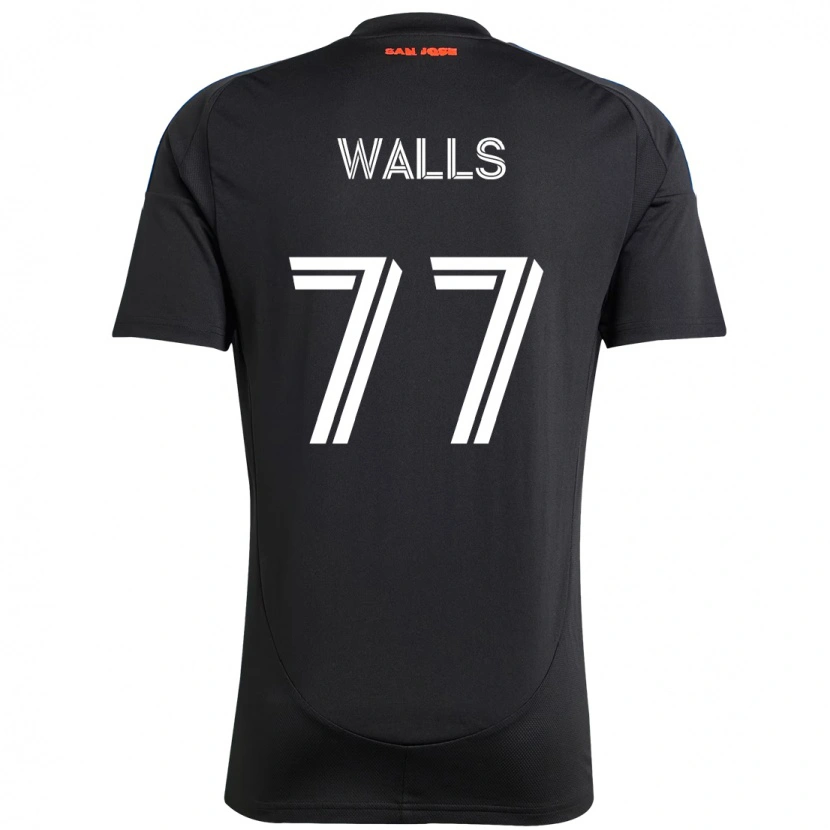 Danxen Kinderen Casey Walls #77 Zwart Donkerblauw Thuisshirt Thuistenue 2025/26 T-Shirt