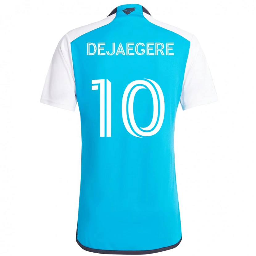 Danxen Kinderen Brecht Dejaegere #10 Hemelsblauw Wit Thuisshirt Thuistenue 2025/26 T-Shirt