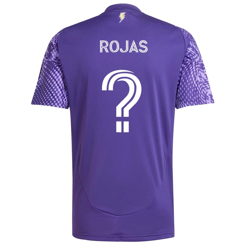 Danxen Kinderen Juan Rojas #0 Paars Wit Thuisshirt Thuistenue 2025/26 T-Shirt
