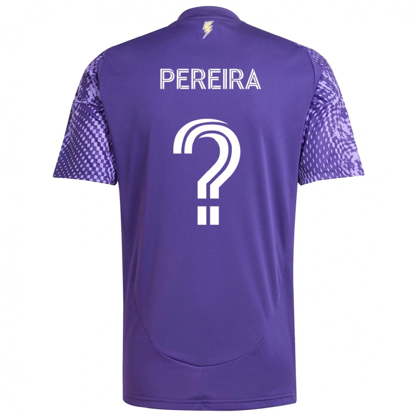 Danxen Kinderen Dominic Pereira #0 Paars Wit Thuisshirt Thuistenue 2025/26 T-Shirt