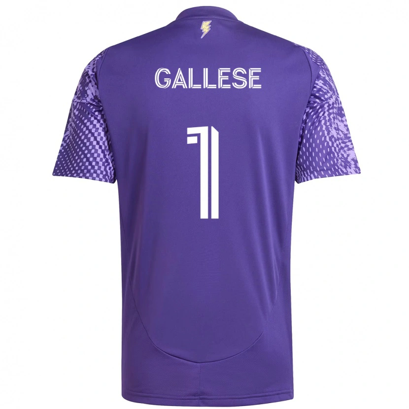 Danxen Kinderen Pedro Gallese #1 Paars Wit Thuisshirt Thuistenue 2025/26 T-Shirt