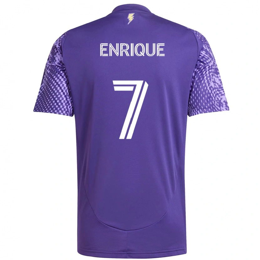Danxen Kinderen Ramiro Enrique #7 Paars Wit Thuisshirt Thuistenue 2025/26 T-Shirt