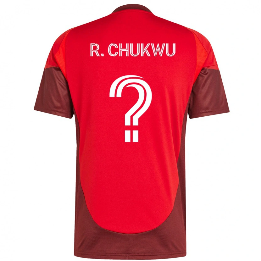 Danxen Kinderen Richard Chukwu #0 Rood Wit Thuisshirt Thuistenue 2025/26 T-Shirt