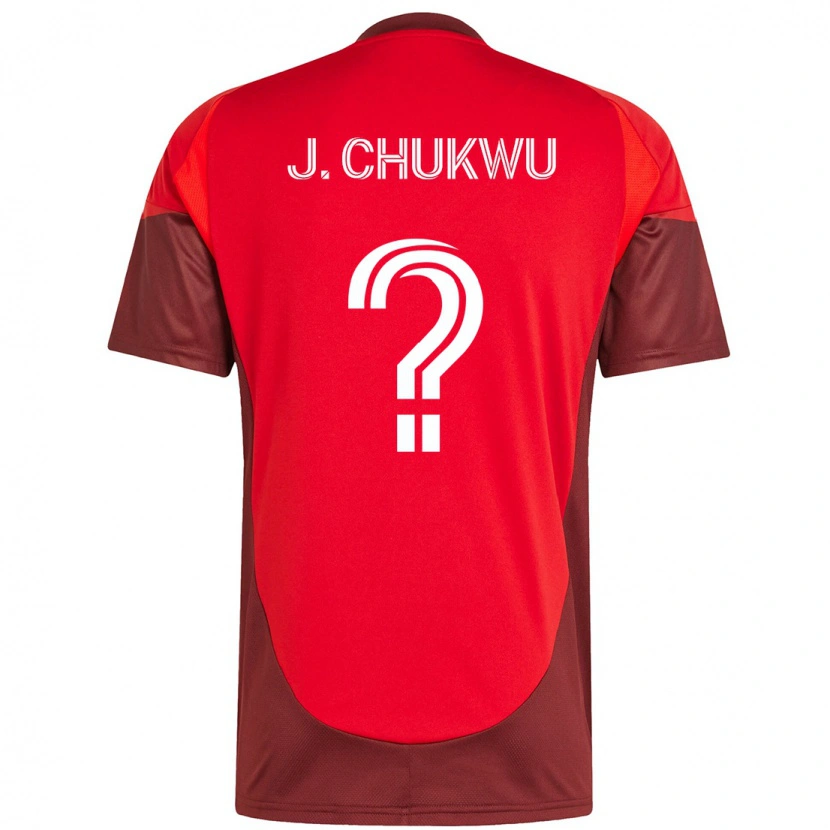 Danxen Kinderen Joses Chukwu #0 Rood Wit Thuisshirt Thuistenue 2025/26 T-Shirt