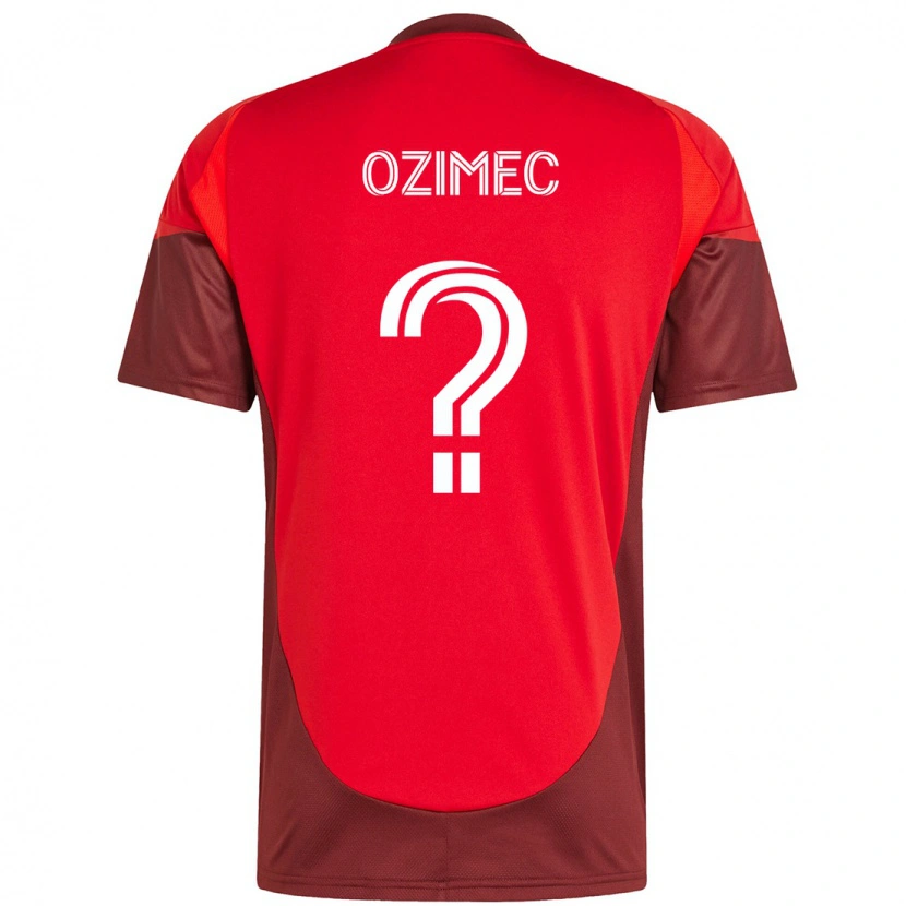 Danxen Kinderen Lucas Ozimec #0 Rood Wit Thuisshirt Thuistenue 2025/26 T-Shirt