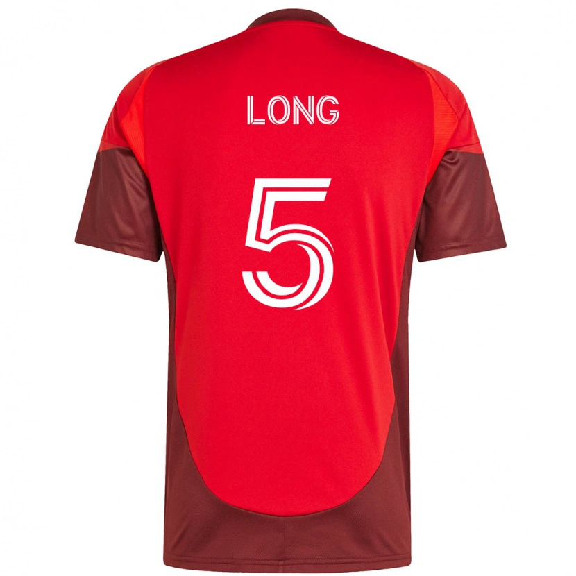 Danxen Kinderen Kevin Long #5 Rood Wit Thuisshirt Thuistenue 2025/26 T-Shirt