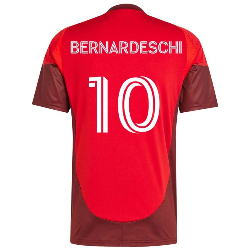 Danxen Kinderen Federico Bernardeschi #10 Rood Wit Thuisshirt Thuistenue 2025/26 T-Shirt