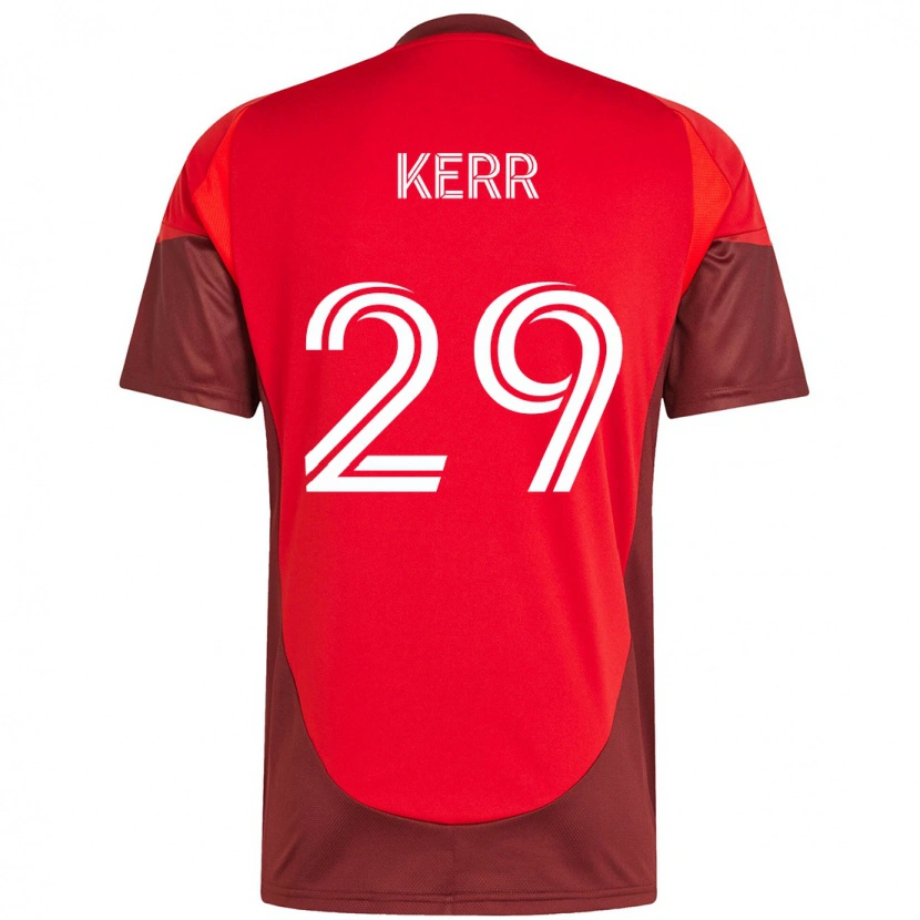 Danxen Kinderen Deandre Kerr #29 Rood Wit Thuisshirt Thuistenue 2025/26 T-Shirt