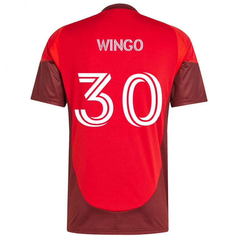 Danxen Kinderen Henry Wingo #30 Rood Wit Thuisshirt Thuistenue 2025/26 T-Shirt