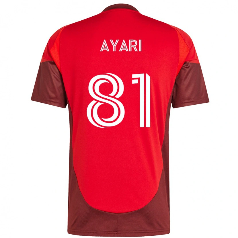 Danxen Kinderen Hassan Ayari #81 Rood Wit Thuisshirt Thuistenue 2025/26 T-Shirt