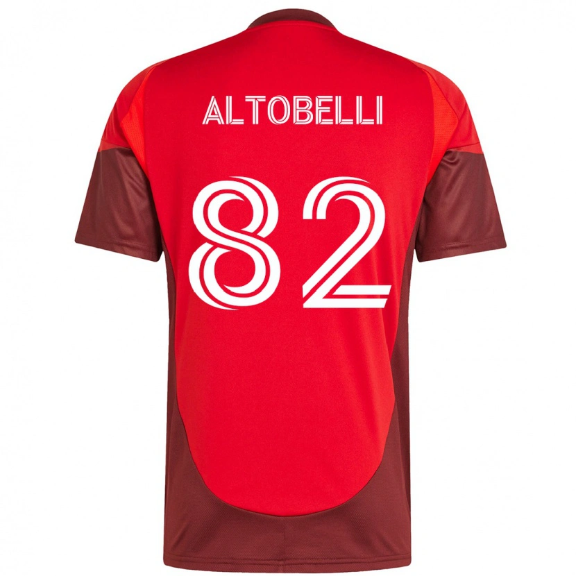 Danxen Kinderen Julian Altobelli #82 Rood Wit Thuisshirt Thuistenue 2025/26 T-Shirt