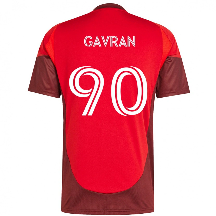 Danxen Kinderen Luka Gavran #90 Rood Wit Thuisshirt Thuistenue 2025/26 T-Shirt