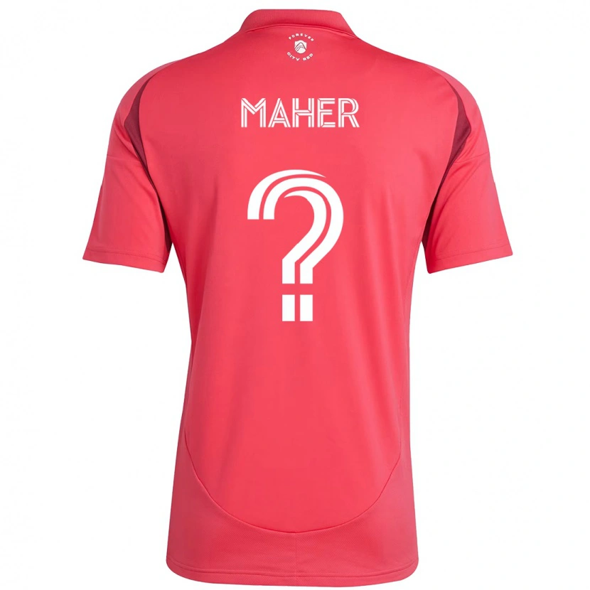 Danxen Kinderen Josh Maher #0 Magenta Wit Thuisshirt Thuistenue 2025/26 T-Shirt