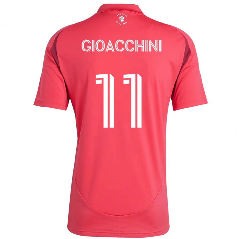 Danxen Kinderen Nicholas Gioacchini #11 Magenta Wit Thuisshirt Thuistenue 2025/26 T-Shirt