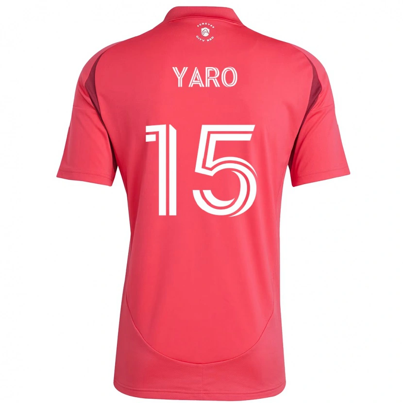 Danxen Kinderen Joshua Yaro #15 Magenta Wit Thuisshirt Thuistenue 2025/26 T-Shirt