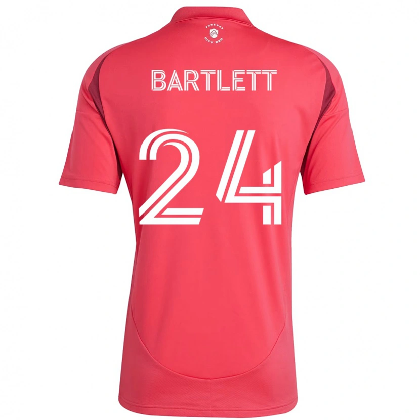 Danxen Kinderen Lucas Bartlett #24 Magenta Wit Thuisshirt Thuistenue 2025/26 T-Shirt