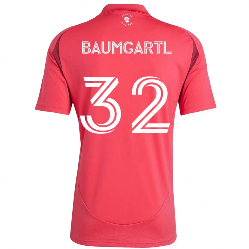 Danxen Kinderen Timo Baumgartl #32 Magenta Wit Thuisshirt Thuistenue 2025/26 T-Shirt
