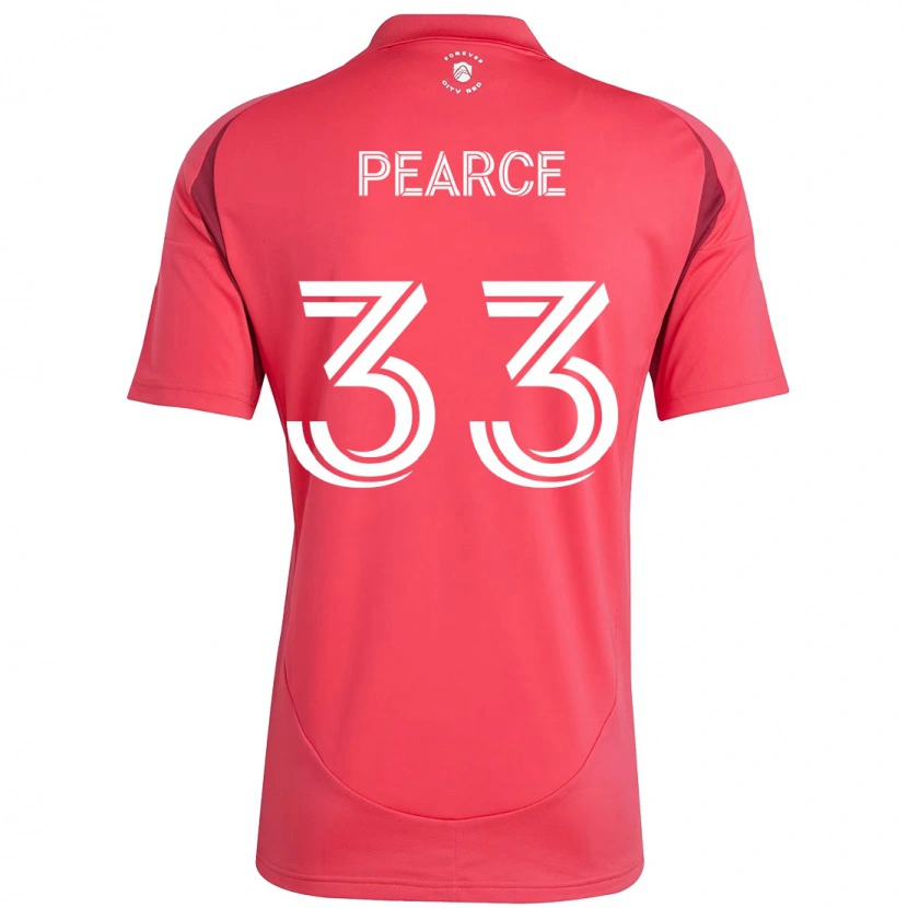 Danxen Kinderen Tyson Pearce #33 Magenta Wit Thuisshirt Thuistenue 2025/26 T-Shirt