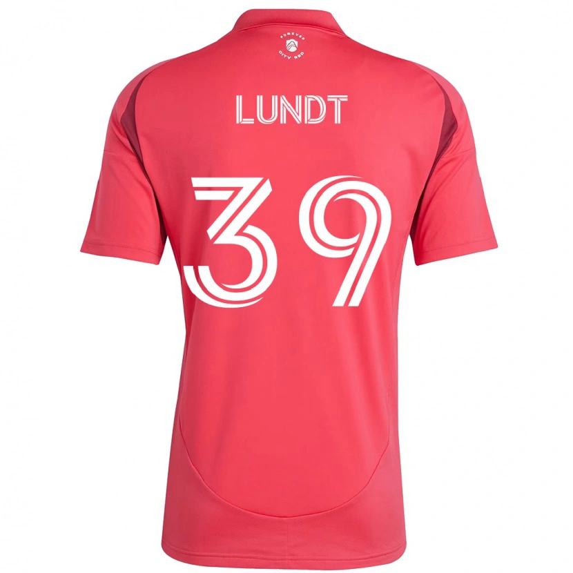Danxen Kinderen Ben Lundt #39 Magenta Wit Thuisshirt Thuistenue 2025/26 T-Shirt