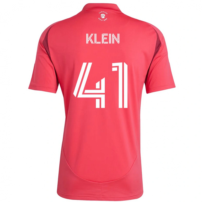 Danxen Kinderen Johnny Klein #41 Magenta Wit Thuisshirt Thuistenue 2025/26 T-Shirt