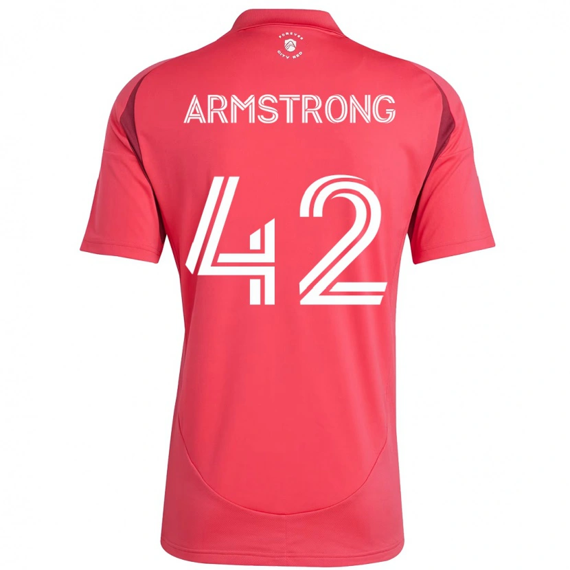 Danxen Kinderen Ezra Armstrong #42 Magenta Wit Thuisshirt Thuistenue 2025/26 T-Shirt