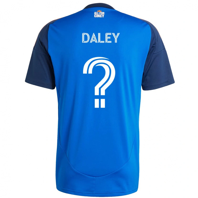 Danxen Kinderen Amir Daley #0 Donkerblauw Oranje Thuisshirt Thuistenue 2025/26 T-Shirt