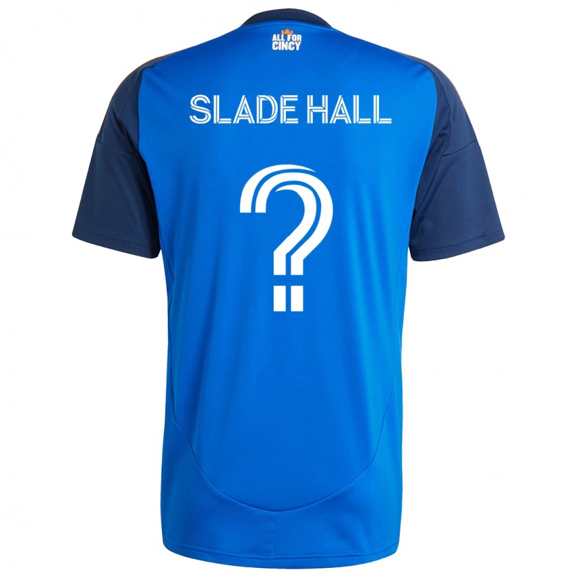 Danxen Kinderen Slade Hall #0 Donkerblauw Oranje Thuisshirt Thuistenue 2025/26 T-Shirt