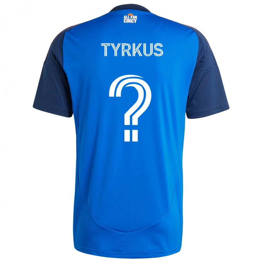 Danxen Kinderen Illia Tyrkus #0 Donkerblauw Oranje Thuisshirt Thuistenue 2025/26 T-Shirt