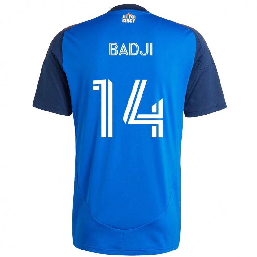 Danxen Kinderen Dominique Badji #14 Donkerblauw Oranje Thuisshirt Thuistenue 2025/26 T-Shirt