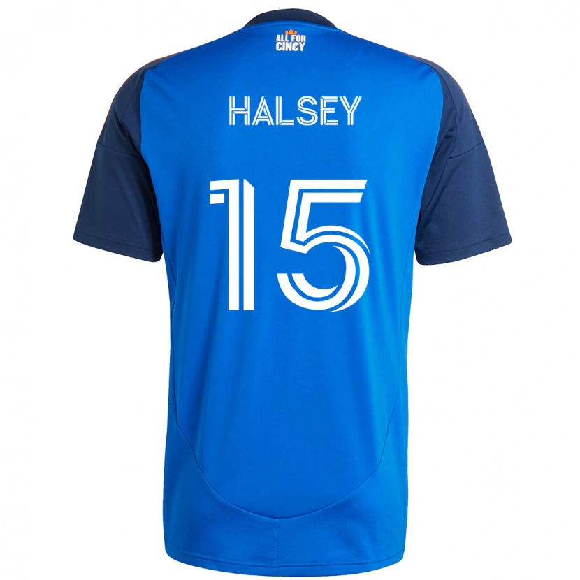 Danxen Kinderen Bret Halsey #15 Donkerblauw Oranje Thuisshirt Thuistenue 2025/26 T-Shirt