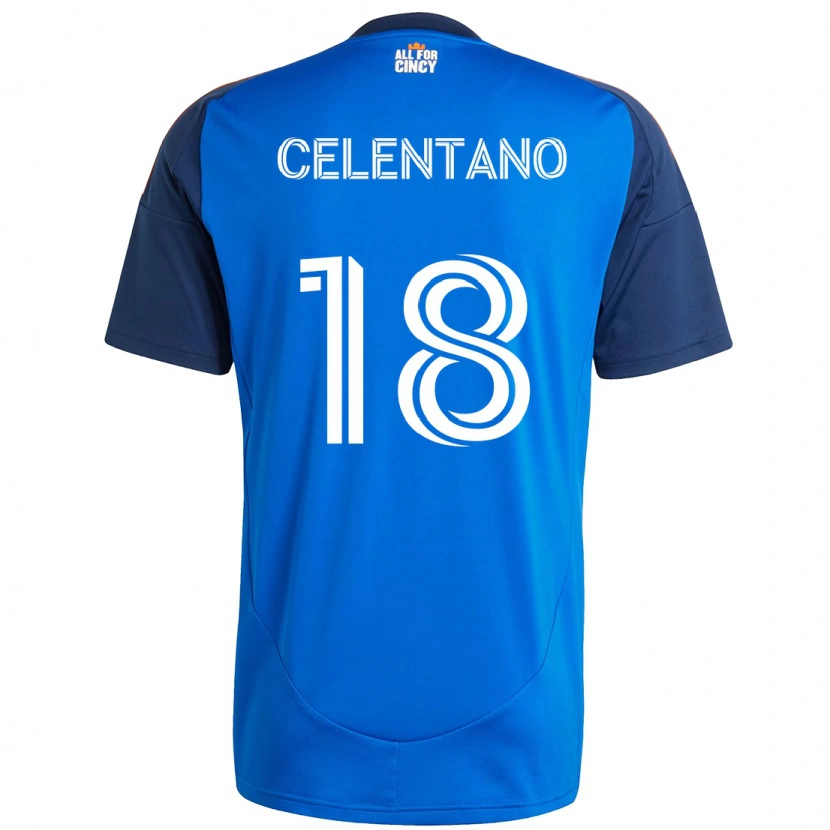 Danxen Kinderen Roman Celentano #18 Donkerblauw Oranje Thuisshirt Thuistenue 2025/26 T-Shirt