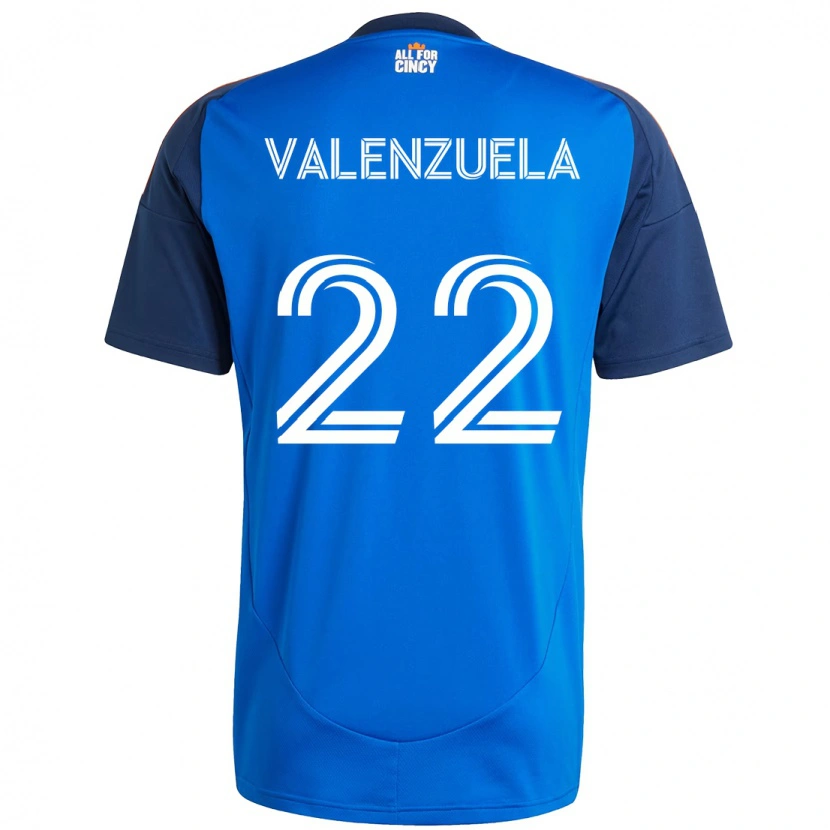 Danxen Kinderen Gerardo Valenzuela #22 Donkerblauw Oranje Thuisshirt Thuistenue 2025/26 T-Shirt