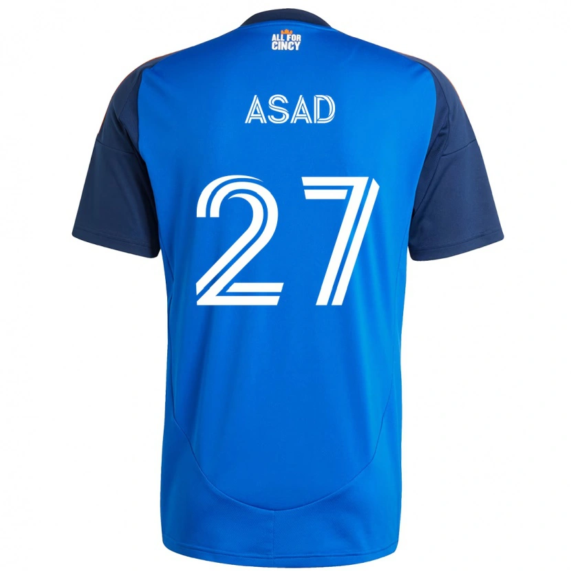 Danxen Kinderen Yamil Asad #27 Donkerblauw Oranje Thuisshirt Thuistenue 2025/26 T-Shirt