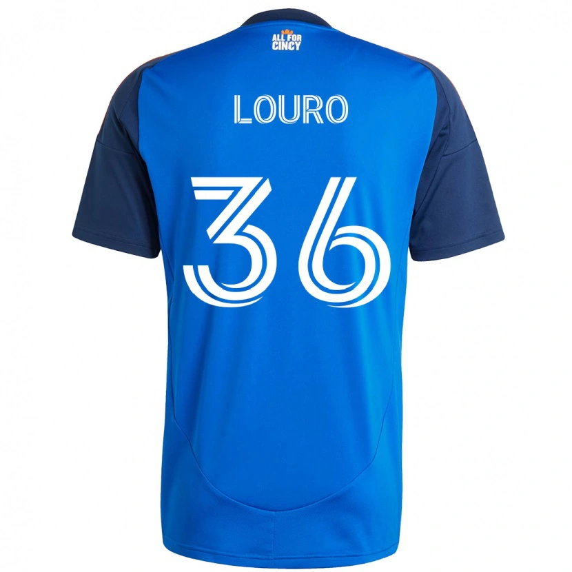 Danxen Kinderen Evan Louro #36 Donkerblauw Oranje Thuisshirt Thuistenue 2025/26 T-Shirt