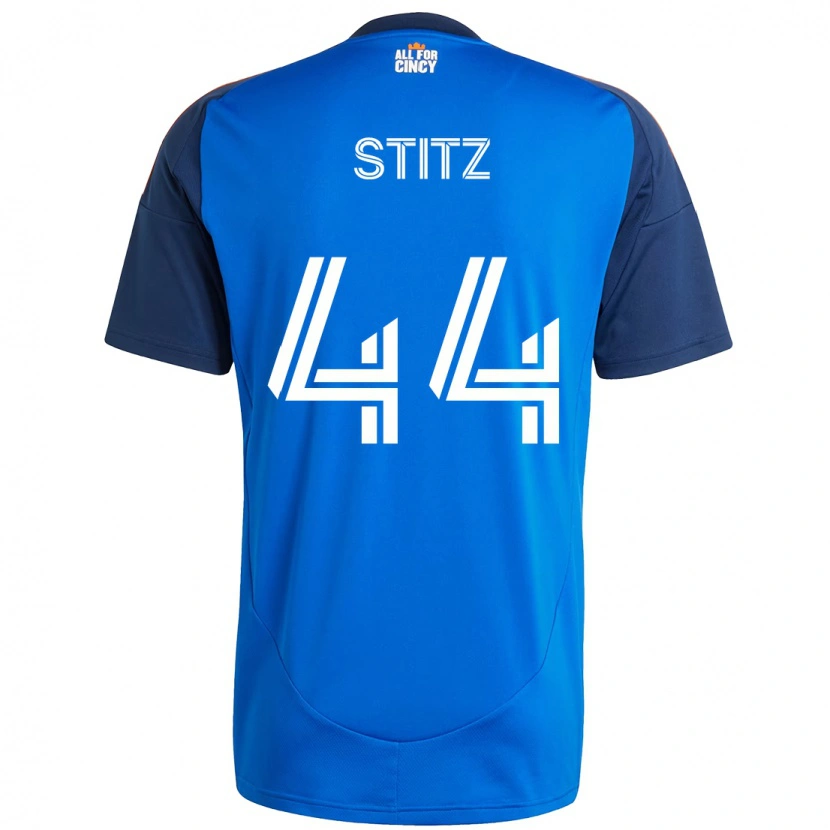 Danxen Kinderen Ben Stitz #44 Donkerblauw Oranje Thuisshirt Thuistenue 2025/26 T-Shirt