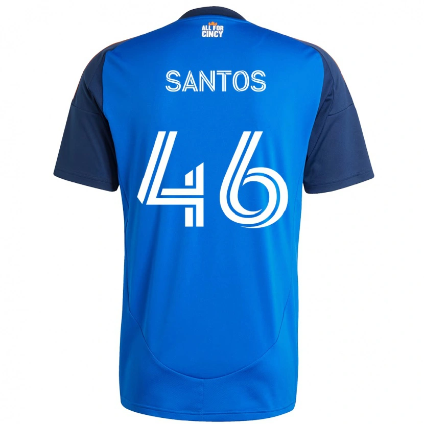 Danxen Kinderen Guilherme Santos #46 Donkerblauw Oranje Thuisshirt Thuistenue 2025/26 T-Shirt