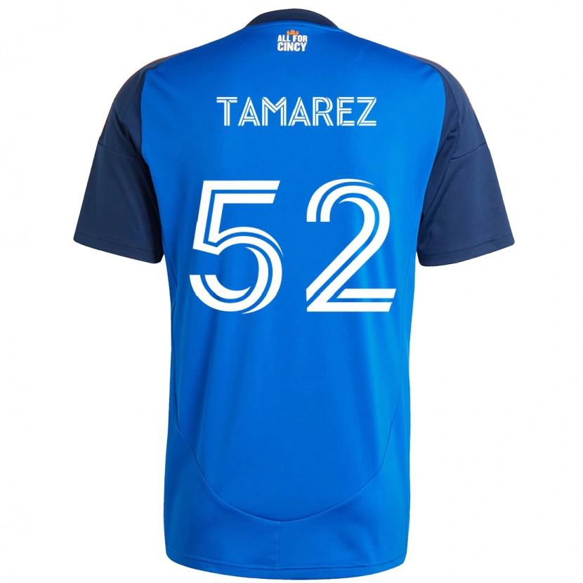 Danxen Kinderen Lucas Tamarez #52 Donkerblauw Oranje Thuisshirt Thuistenue 2025/26 T-Shirt