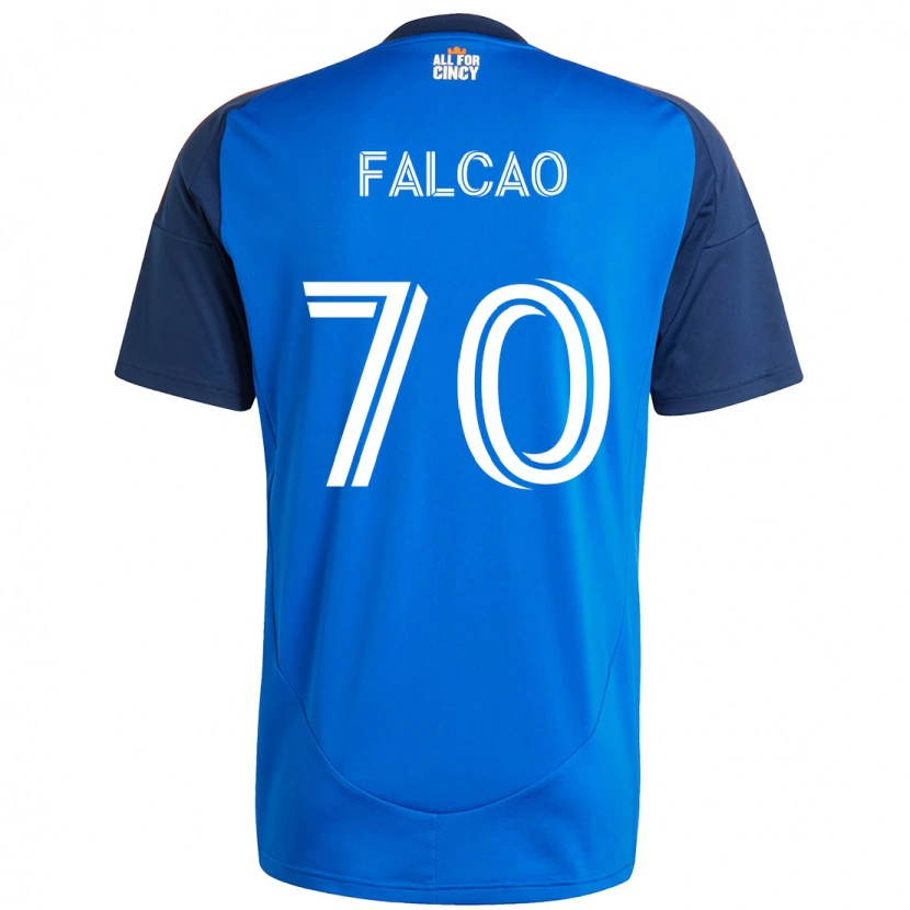 Danxen Kinderen Kiano Falcao #70 Donkerblauw Oranje Thuisshirt Thuistenue 2025/26 T-Shirt