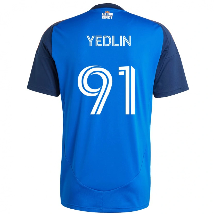 Danxen Kinderen Deandre Yedlin #91 Donkerblauw Oranje Thuisshirt Thuistenue 2025/26 T-Shirt